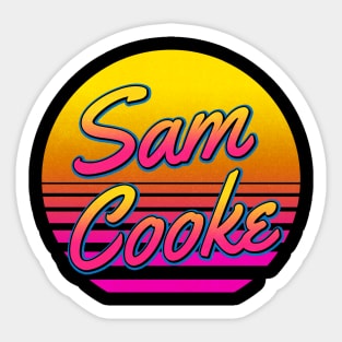 Sam Personalized Name Birthday Retro 80s Styled Gift Sticker